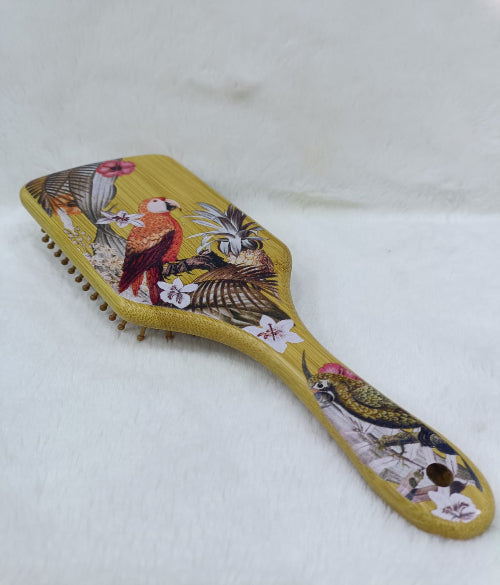 Hair Brush Wood Art Large – Natural Beauty & Elegant Design