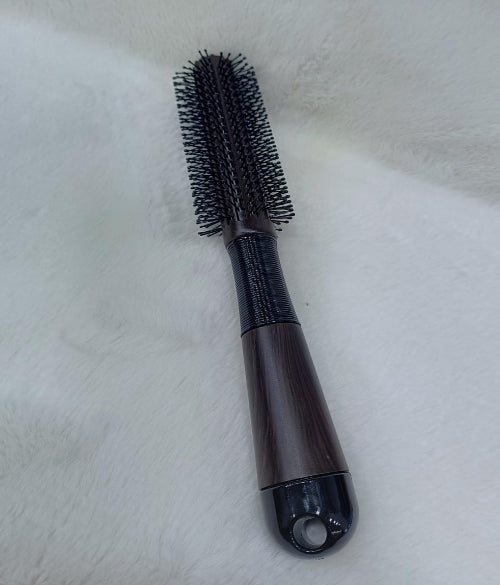 Round Styling Hair Brush – Solid Wood Roller Comb