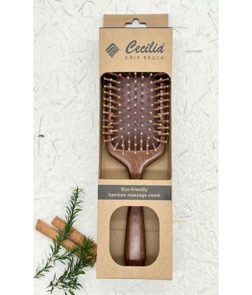 Cecilia Hair Brush – Eco-Friendly Bamboo Massage Comb