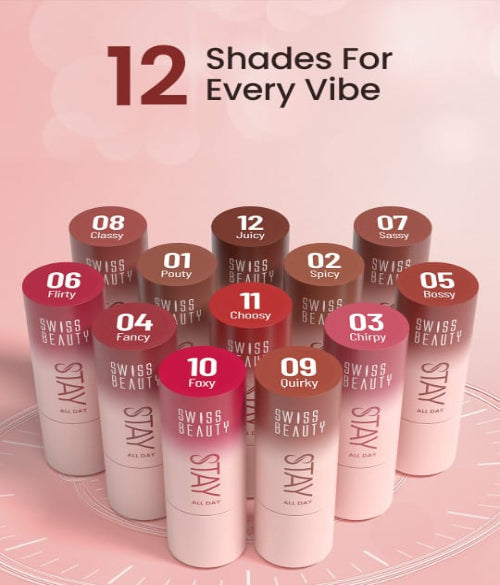 Swiss Beauty Stay All Day Lipstick