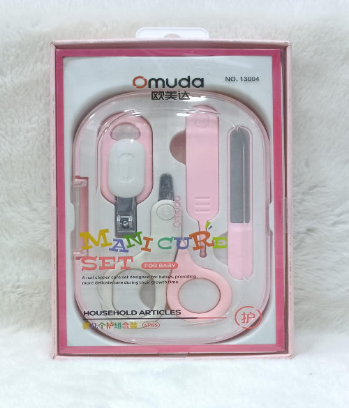 Teddy Baby Manicure Set nail cutter, nail filer, scissor, tweezer, and ear pick