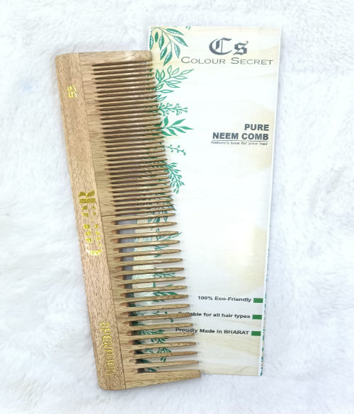 CS Colour Sec 100% Pure &amp; Natural Neem Wood Comb  NO.55