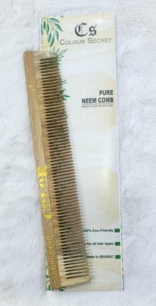 CS Colour Sec 100% Pure & Natural Neem Wood Comb NO.17