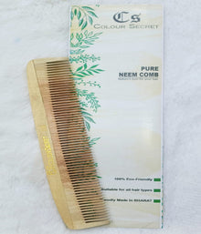 CS Colour Sec Handmade Neem Wooden Comb No. 08