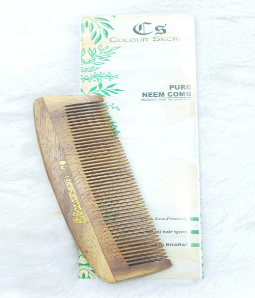 CS Colour Sec Handmade Neem Wooden Comb No. 09!