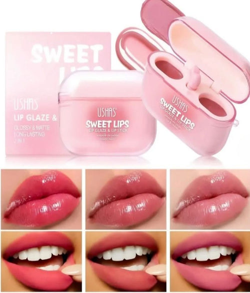 Labial Gloss 2 en 1 USHAS en forma de audífono