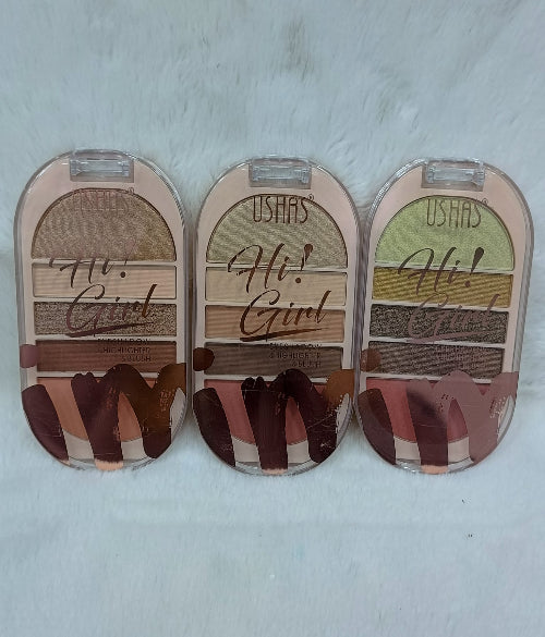 USHAS Hi! Girl Eyeshadow, Highlighter &  Blush Palette