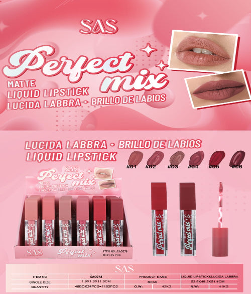SAS Liquid Lipstick Perfect Mix