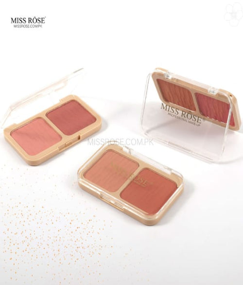 Miss Rose 2 Colour Blush On Palette