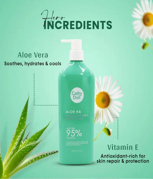Cathy Doll Aloe HA Fresh Aloe Vera Body Lotion 450ml