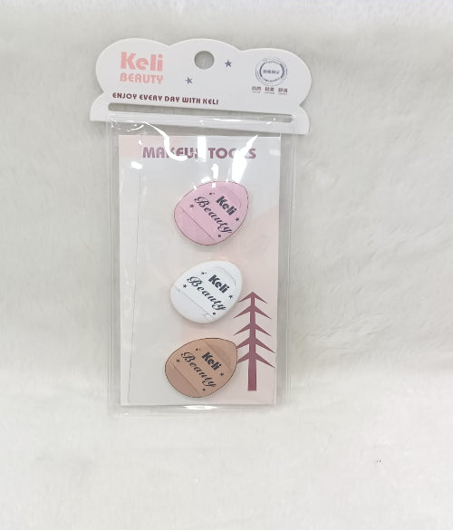 Mini Powder Puff Face Triangle Makeup Puff Finger – Pack of 3 pcs