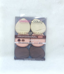 Sweet Beauty Professional Wet/Dry Air Cushion Puff Set – 6 Pieces