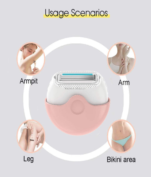 Round Screw Cap Cute razor for Men and Women Private Parts, Arm, Legs, Convenient Manual Shaver, Whole Body Bikini Hair Remover