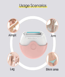 Round Screw Cap Cute razor for Men and Women Private Parts, Arm, Legs, Convenient Manual Shaver, Whole Body Bikini Hair Remover
