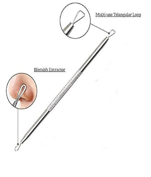 Stainless Steel Acne Extractor Tools Set Blemishes Comedones with Storage Case