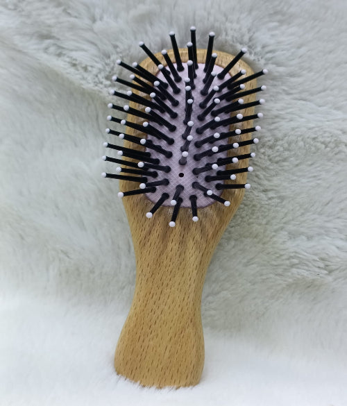 Mini Pocket Comb Paddle Hairbrush Bristle Laser Hairbrush and Comb