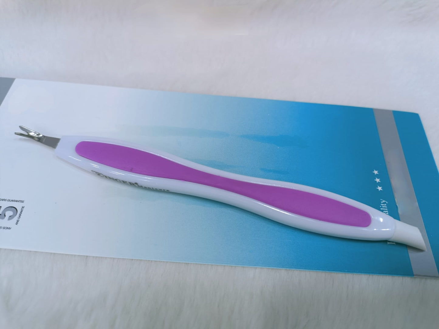 Rubber Tip Cuticle Pusher Plastic Nail Art Tool precise cuticle care