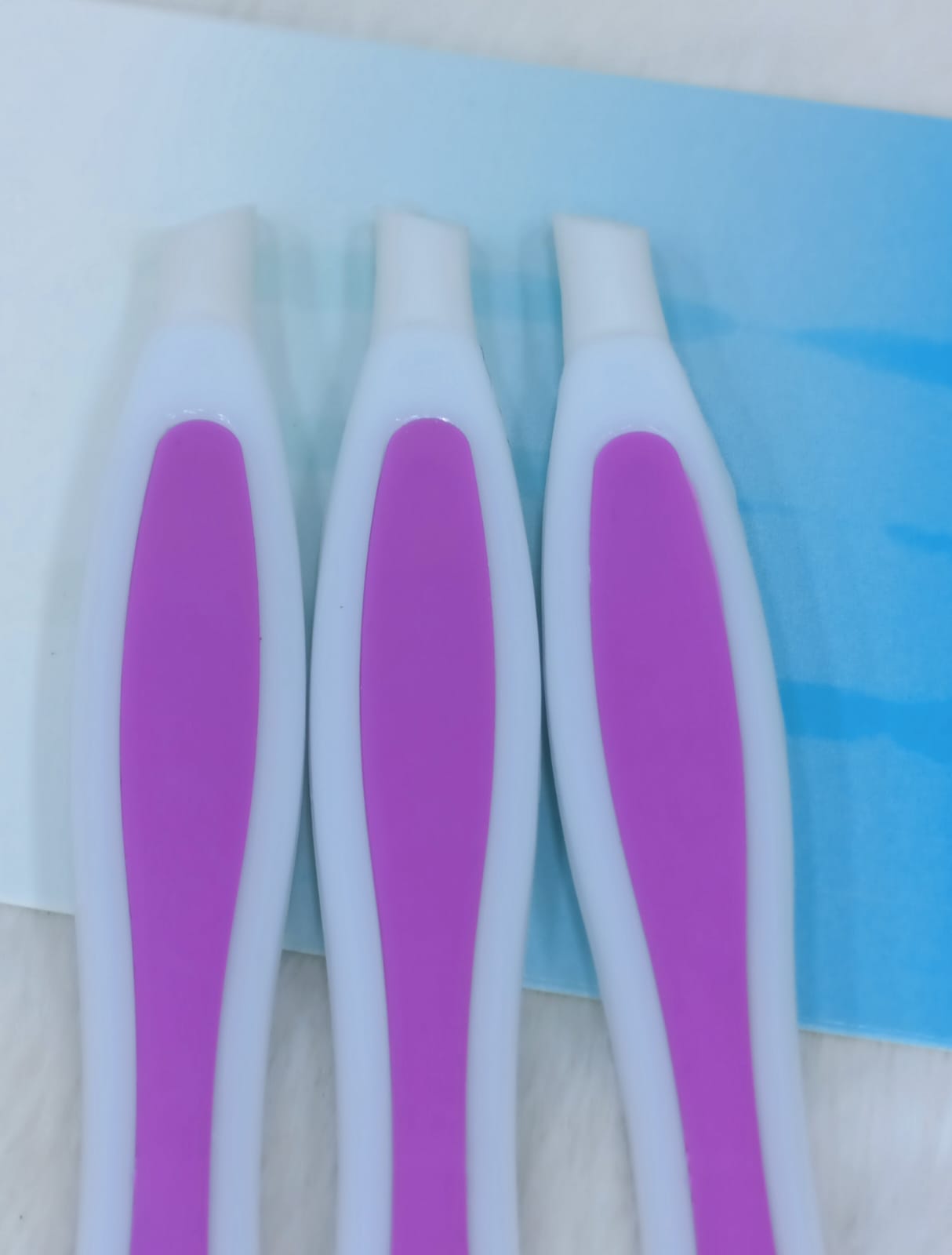 Rubber Tip Cuticle Pusher Plastic Nail Art Tool precise cuticle care