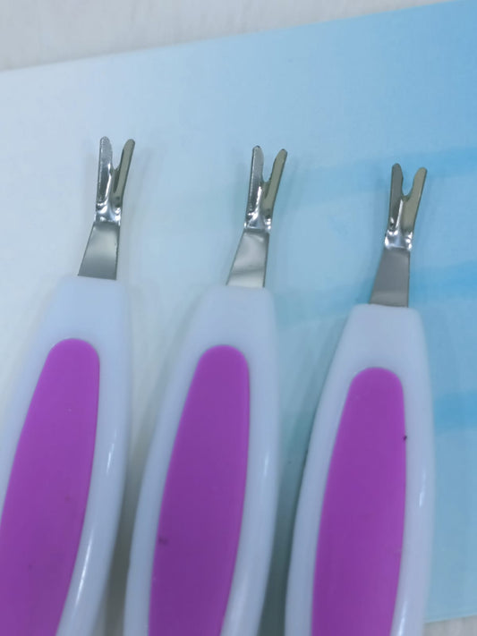 Rubber Tip Cuticle Pusher Plastic Nail Art Tool precise cuticle care