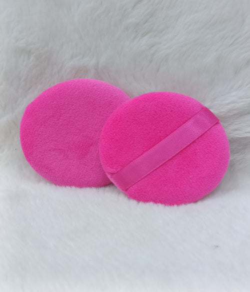Round Powder Puff and Makeup Sponge Finger Pad with Strap Combo