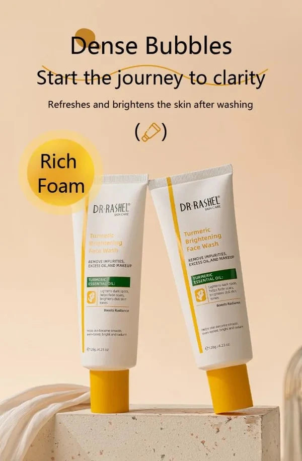 DR.Rashel Skin Care Lightens Dark Spots Turmeric Brightening Face Wash 120g