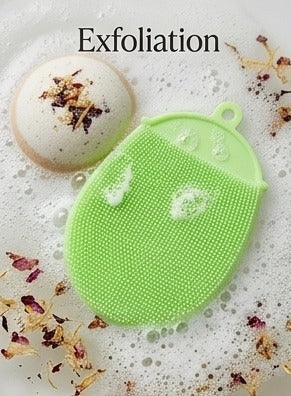 Soft Silicone Facial Cleansing Brush – Gentle Manual Face Scrubber