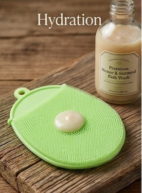 Soft Silicone Facial Cleansing Brush – Gentle Manual Face Scrubber