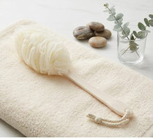 Long Handle Bath Shower Brush – Soft Nylon Mesh Back Scrubber