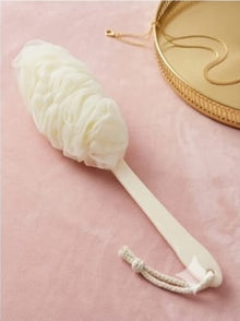 Long Handle Bath Shower Brush – Soft Nylon Mesh Back Scrubber