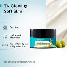 Pilgrim Spanish Squalane Advanced Glow Moisturizer with 4% Niacinamide & 1.5% Alpha Arbutin | Vitamin C For Brightens Skin & Hydrating Skin (50 gm)