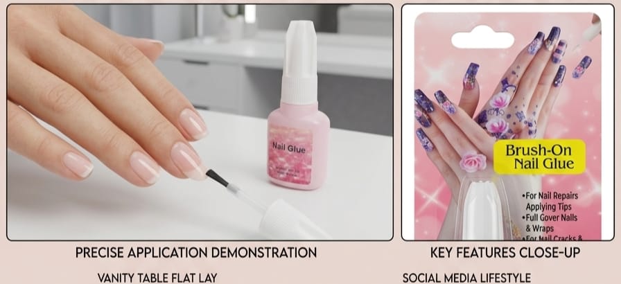 brush-on nail glue