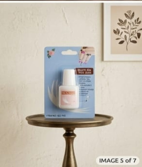Nail Glue with Brush Applicator  Strong Adhesive for Artificial Nails, Press-On Nails & Nail Art