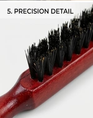 Hair Teasing Brush with Wooden Handle – Volume & Style Made Easy