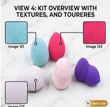 Mini Multicolor Beauty Blender Professional Small Makeup Sponge Set