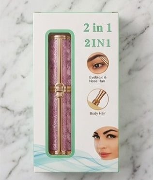 2-in-1 Facial & Eyebrow Hair Remover for Women – Smooth Precision