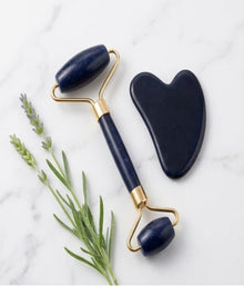 Jade Roller & Gua Sha Set – Natural Facial Massage Beauty Tool