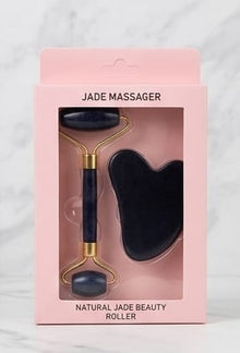 Jade Roller & Gua Sha Set – Natural Facial Massage Beauty Tool