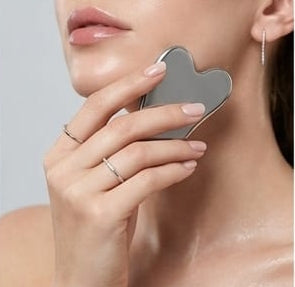 Stainless Steel Gua Sha Tool – Premium Metal Facial Massager