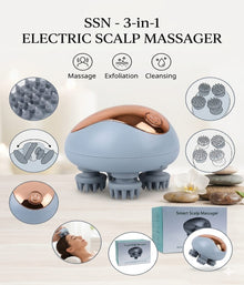 3-in-1 Electric Scalp Massager – Relaxing Head Care