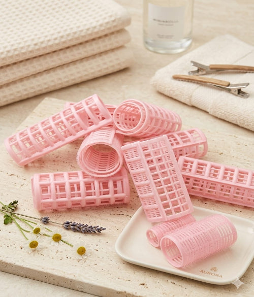 8 Pcs Plastic Hair Rollers (3.0 Size) – DIY Volumizing Hair Styling Tools