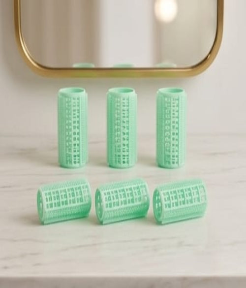 12 Pcs Plastic Hair Rollers (2.0 Size) – DIY Hair Styling Curlers