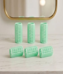 12 Pcs Plastic Hair Rollers (2.0 Size) – DIY Hair Styling Curlers