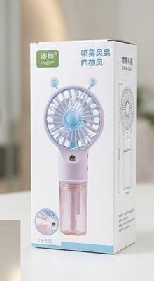 USB Rechargeable Handheld Misting Fan – Cool & Hydrating Comfort