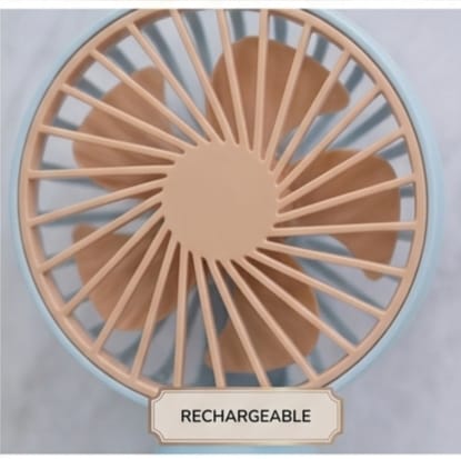 Rechargeable Hand Fan with 3 Speed Modes – Stay Cool Anytime