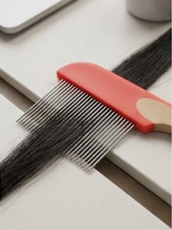 Rubber Handle Single Side Steel Needles Pet Comb – Effective Flea & Tick Removal