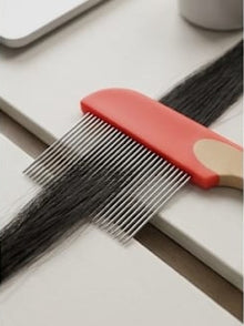 Rubber Handle Single Side Steel Needles Pet Comb – Effective Flea & Tick Removal