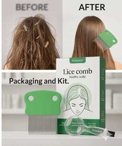 Lice Comb for Women & Complete Care Kit