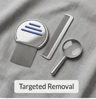 Stainless Steel Lice & Nits Removal Comb for Women, Men & Kids