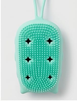 Silicone Body Scrubber Bath Sponge – 2 in 1 Body Brush Loofah
