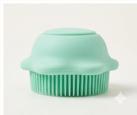 Soft Silicone Bath Brush With Shampoo Dispenser